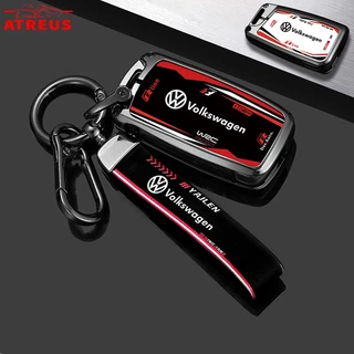 Volkswagen Estilo Corrida De Envoltório Completo Capa Para Carro Chave De Protetor Com Chaveiro Para Volkswagen Golf Mk4 Mk7 MK3 jetta mk6 Up Passat b5 b6 b7 Tiguan VW Polo 9n 9n3 gol g5 g4 g3 g6 Nivus Fox new Beetle Virtus