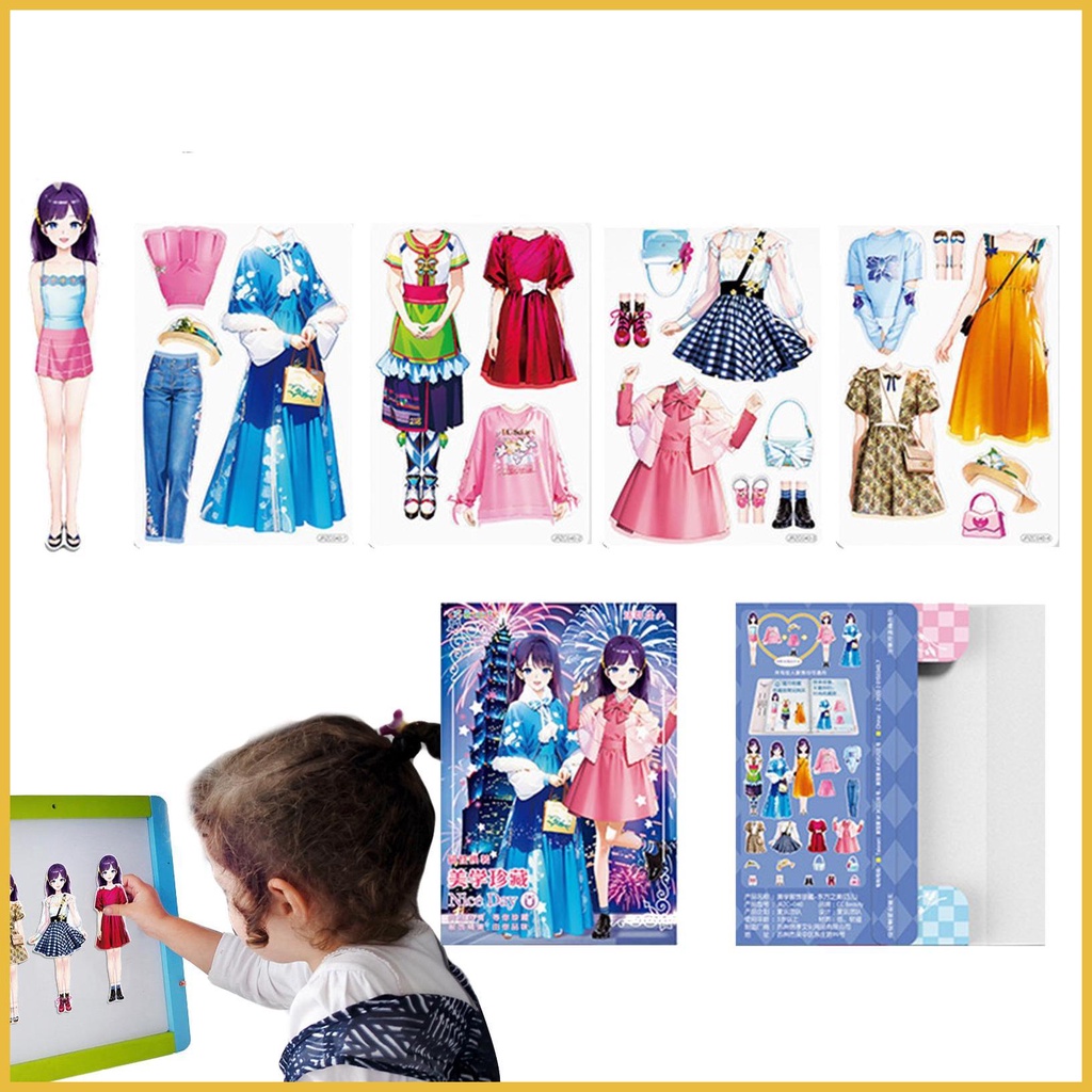 Kits De Vestir Bonecas Magnéticas, Boneca De Paper De Princesa Magnética,  Jogos De Vestir Magnéticos, Conjunto De Fantasias Para Meninas :  : Brinquedos e Jogos