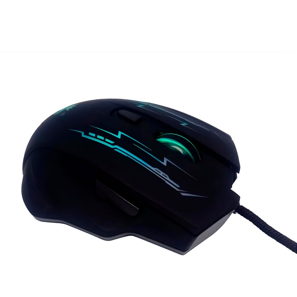 Mouse Gamer Óptico X8 Canhoto com Iluminação LED RGB, DPI Ajustável de 1600/2400/3200 e 7 Botões Ming