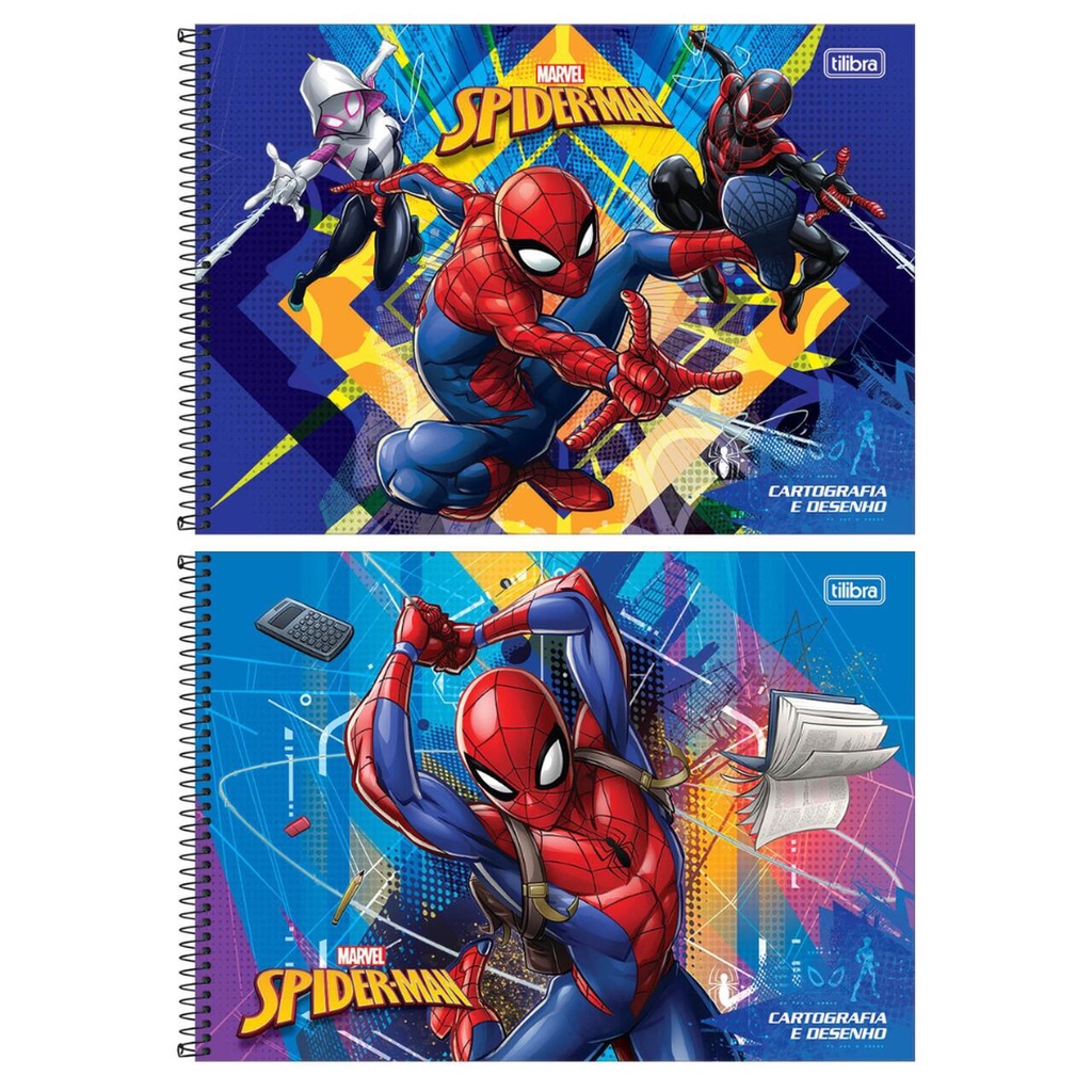Caderno de Desenho Homem Aranha TILIBRA - 80 Folhas | Shopee Brasil