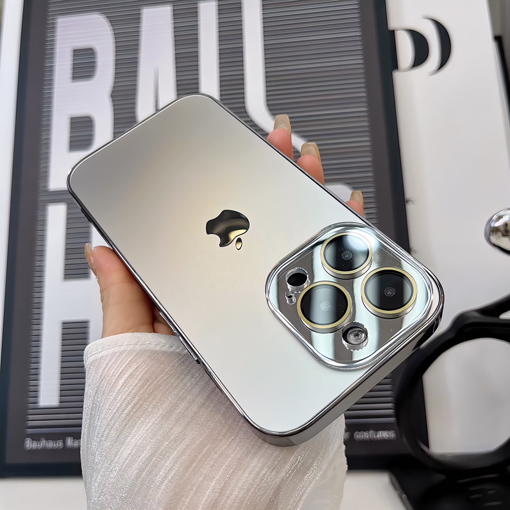 Nova Capa Resistente A Choques De Alta Qualidade iPhone 15 14 13 12 Pro Max Titanium Color Matching Back Case