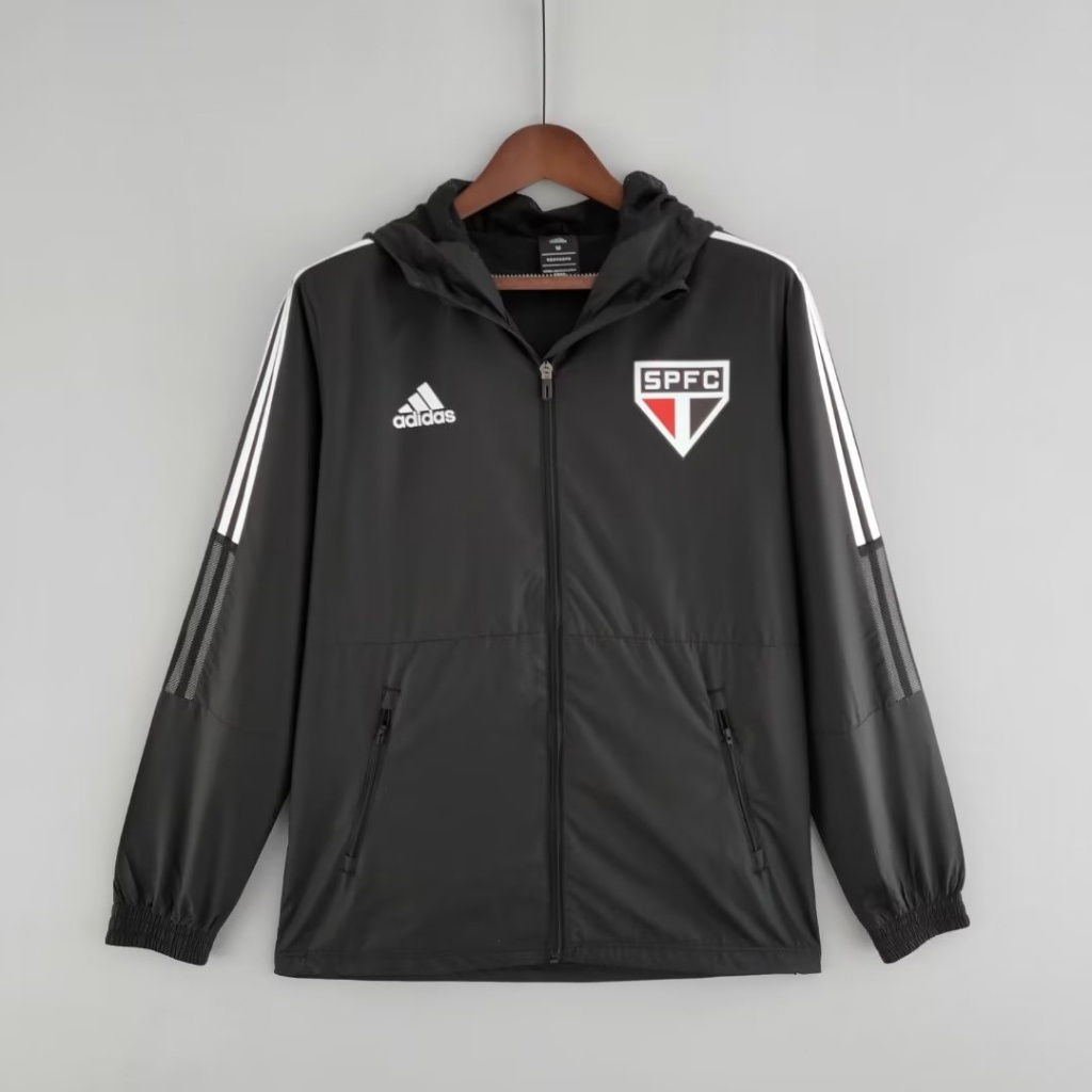 22222-23 São Paulo Real Madrid Argentina Casaco De Trincheira Casual De Futebol Aparência Masculina