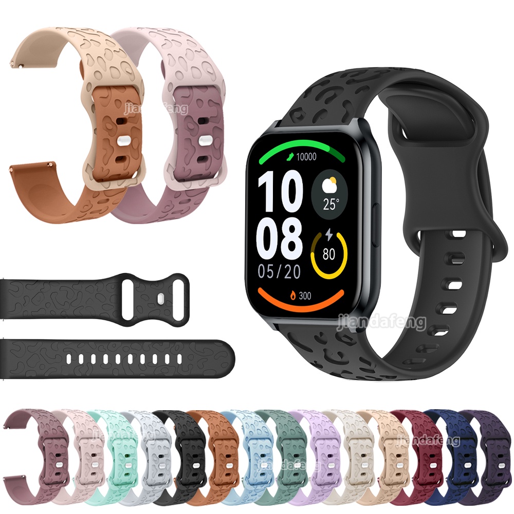 Pulseira De Silicone Macia À Prova D'água Para Haylou Watch RS4 Plus Watch2 Pro GST lite