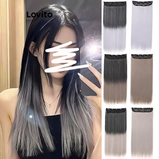 Lovito Perucas De Peruca De Uma Peça Casual Simples Gradiente Para Mulheres LCS04176