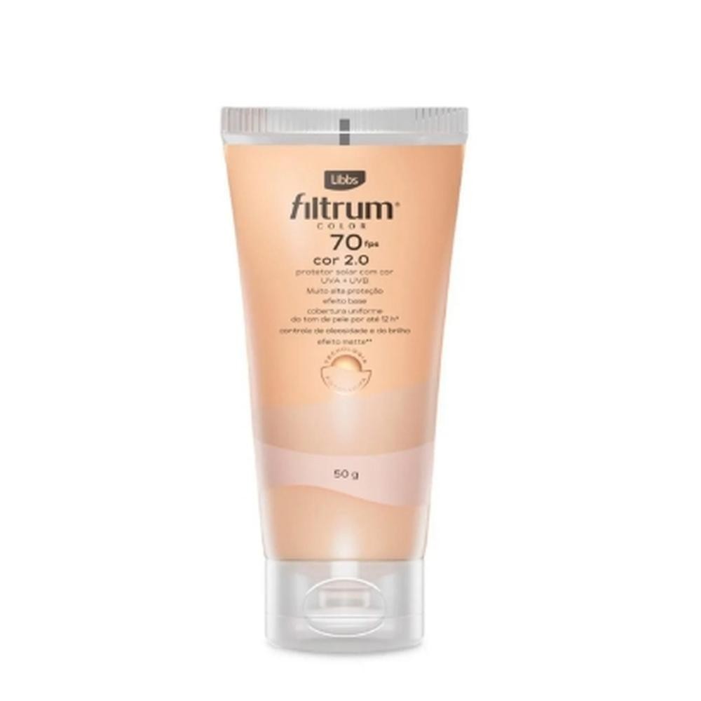 Protetor Solar Filtrum Color FPS 70 Cor 2.0 50g | Shopee Brasil