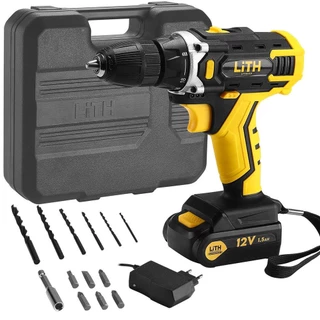 Parafusadeira Furadeira 3/8 Pol. a Bateria 12V com Maleta e Acessórios LITH LT7035XS1