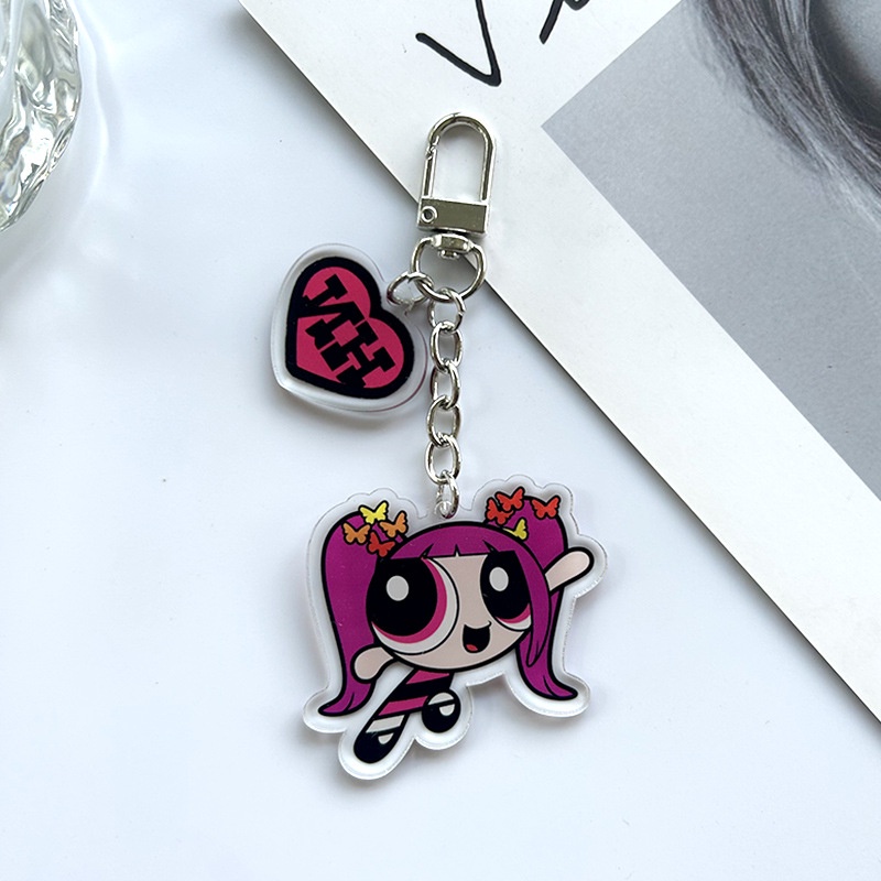 Kpop NJS Get UP Chaveiro Acrílico De Dupla Face Com Co-branded
