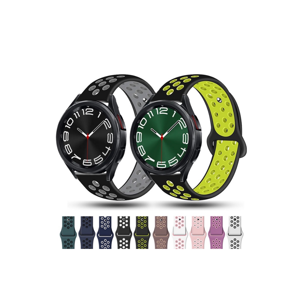 Pulseira Furadinha Sport para Relógio Smartwatch Samsung Galaxy Watch 4 5 6 40 44 43 47