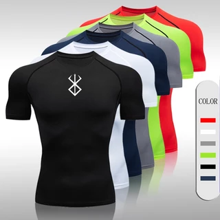 Camiseta De Compressão Esportiva Quick Dry Sports Corrida Fitness Running Basquetebol Masculino Jersey Treinamento Ginásio De Musculação