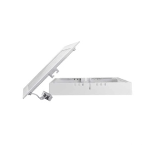 Painel LED de embutir ou sobrepor quadrado 2 em 1 18W 6500K ABS Ecoforce