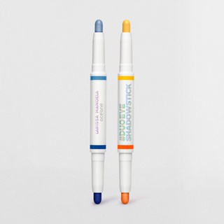 Kit Sombra em Bastão Dupla Amarela e Laranja + Sombra em Bastão Dupla Azul Larissa Manoela By Océane (2 Produtos)