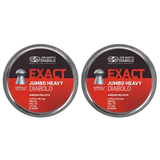 2x Chumbinho/Espingarda 5.5mm 500un JSB Jumbo Heavy 18,13gr