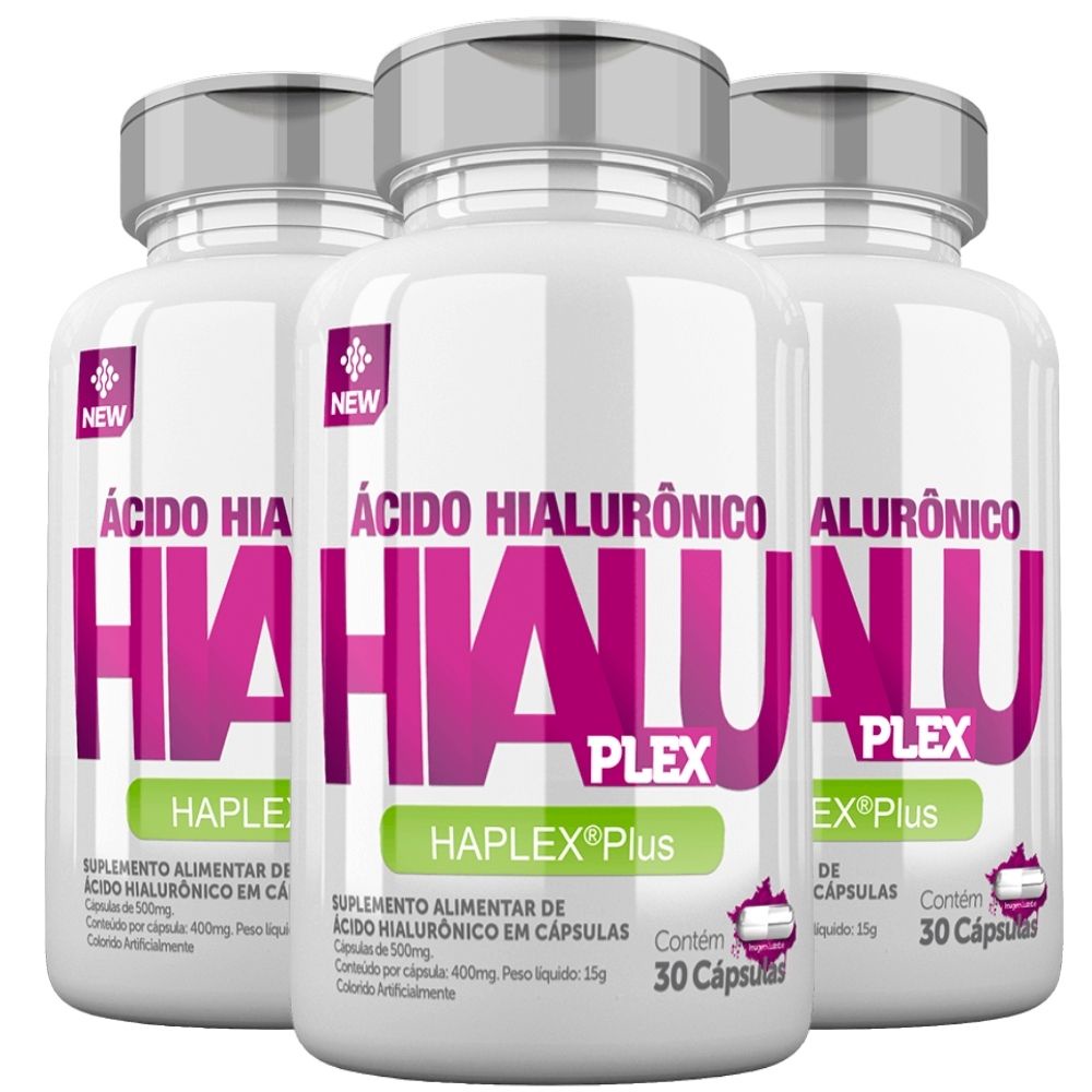KIT 3X HialuPlex ( Ácido Hialurônico HAPLEX® Plus) 30 cápsulas Nutrends Shopee Brasil