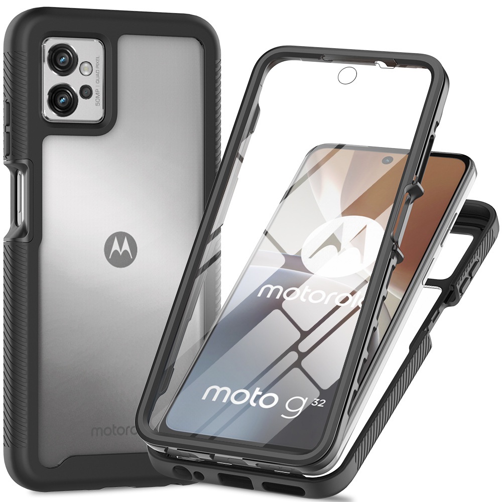 360 ° Capa De Proteção Total À Prova De Choque Para Motorola MOTO G32 G62 G53 G52/82 G13/23 G42 G22 Edge30 Case PC TPU PET Filme Protetor De Tela De Duas Camadas