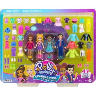 2002 Polly Pocket Groovy Escapade Valise Surprise Playsets 3pc