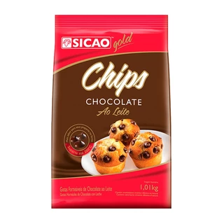 Gotas Chips Forneáveis ao Leite Gold 1,01Kg - Sicao