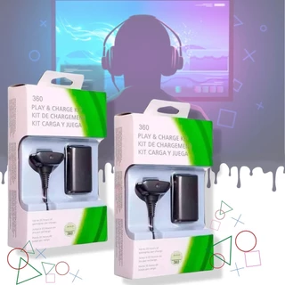Bateria +Carregador Controle Xbox 360 Manete SusStore