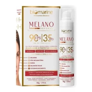 Melano Defense Protetor Fps90 Clareador De Machas Biomarine