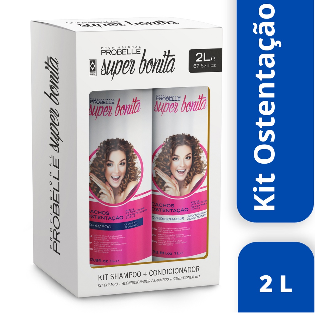 Pack Shamp. + Cond. -2 Litros - Super Bonita - Probelle | Shopee