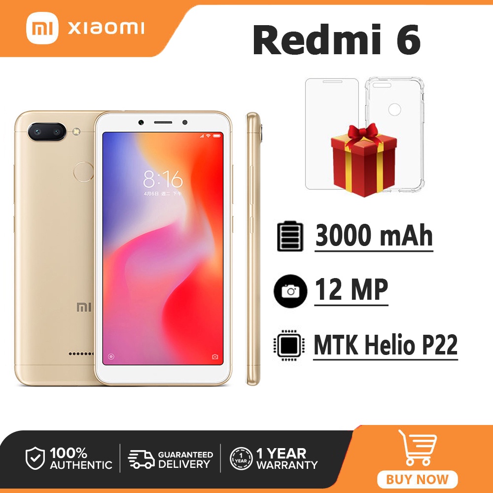 Smartphone xiaomi redmi 6 best sale 64gb versão global desbloqueado preto