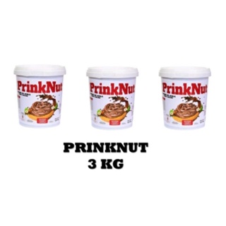 3 POTES DE CREME DE AVELÃ COM CACAU PrinkNut CREMOSO CADA POTE CO 1 KG
