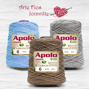 Barbante Apolo Eco Circulo N.06 600g em Oferta na Shopee