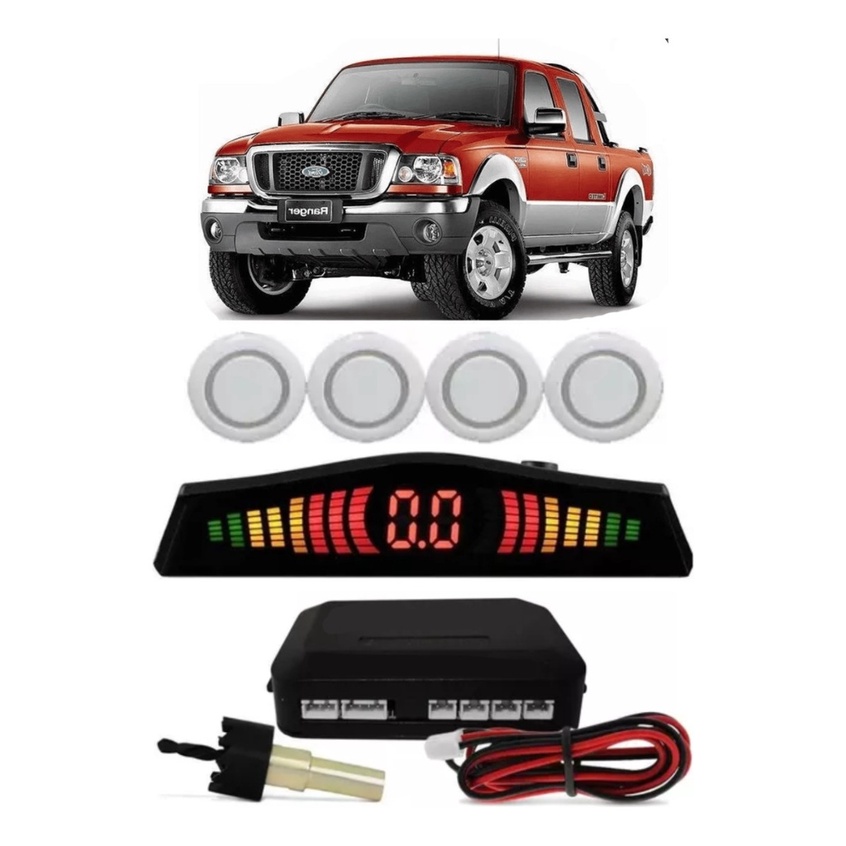 Sensor De Re Estacionamento Ranger 4 Sensor Bip Sonoro | Shopee Brasil