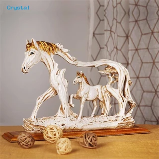 [CRY] Desktop Figurine Delicado Trabalho De Arte Lindo Micro Decoração Estátua De Resina De Cavalo Galoping Em Pé Para Casa