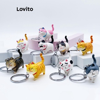 Lovito Acessórios Bonitos Para Bolsas De Gato Com Padrão De Desenho Animado Para Mulheres LFA11101