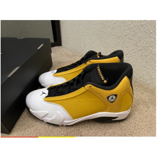 Venda quente Air Jordan 14 luz de gengibre retrô (2022) Novos sapatos masculinos 487471-701