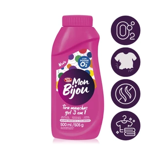 Tira Manchas Gel 3 1 Branco Colorido 500Ml Mon Bijou Bombril