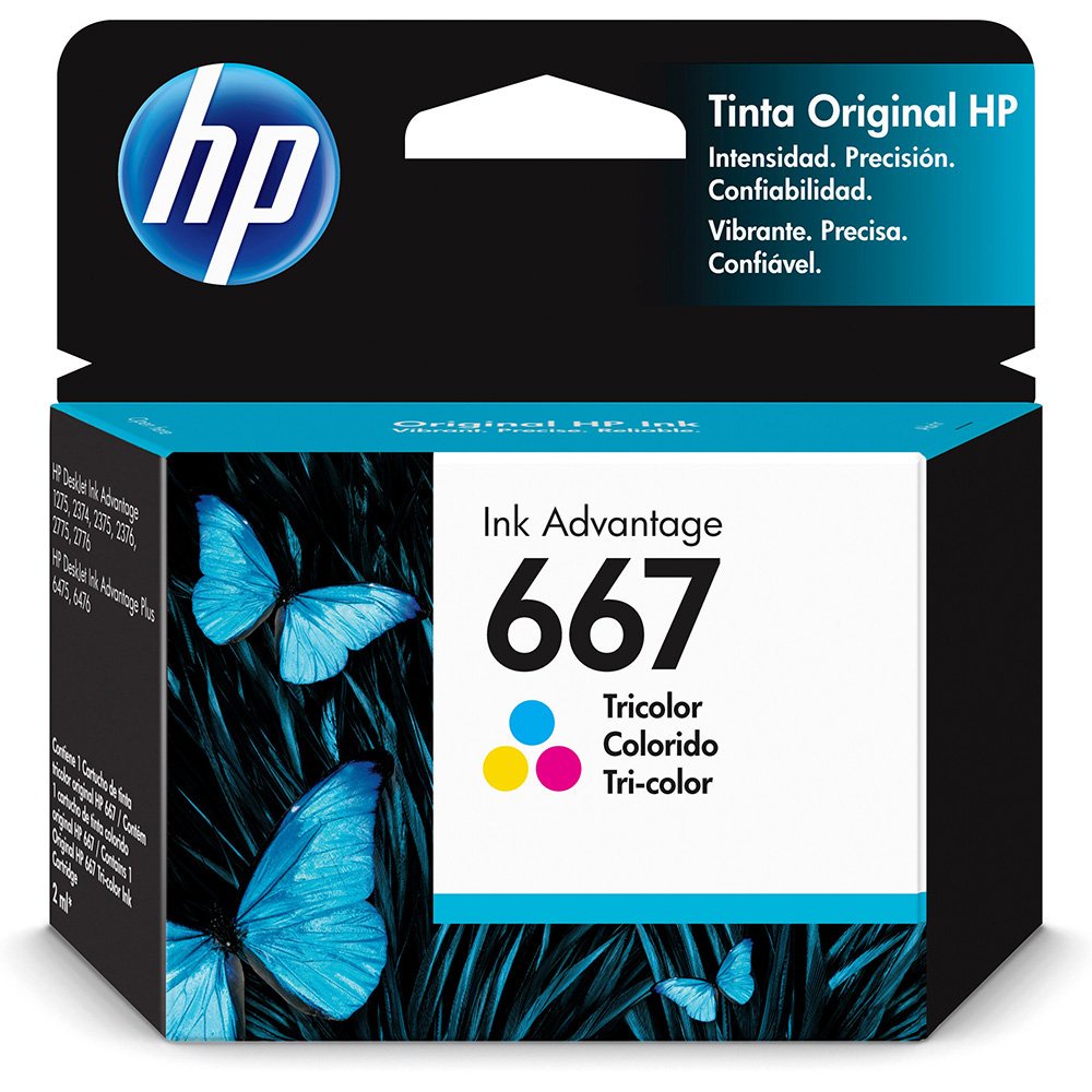 Cartucho HP 667 Color HP667 Color HP 667 colorido HP667 Colorido Original Envio Imediato!!!