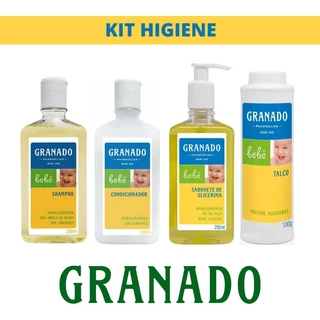 Kit Higiene Granado bebê - Hora do banho 4 itens em Oferta na Shopee