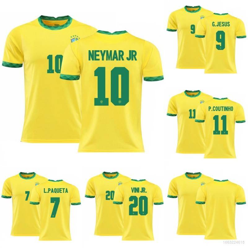2022 BRAZIL Soccer Jersey KIDS KITS Camiseta De Futbol PAQUETA