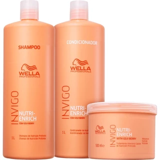 Kit Wella Invigo Nutri Enrich (3 Produtos) Original