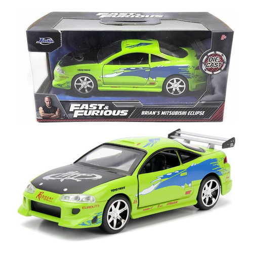 Miniatura Metal Velozes Furiosos 1/32 Jada mitsubishi Eclipse