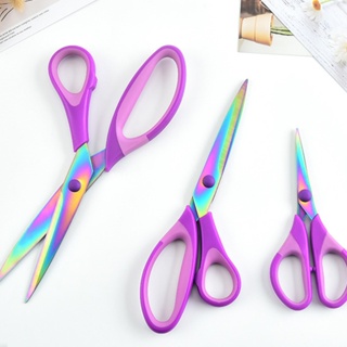 Kit 3 Tesouras Titânio Para Corte E Costura Profissional