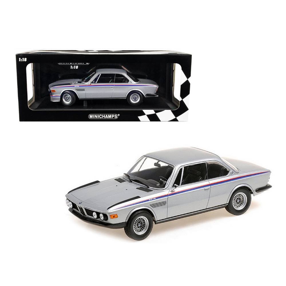 No.47 MINICHAMPS製 1/18  3.0 CSL 1973 Miniatura Carro BMW 3.0 CSL (1973) - Prata - 1:18 - Minichamps