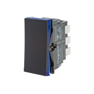Interruptor simples 10A preta Pial Plus
