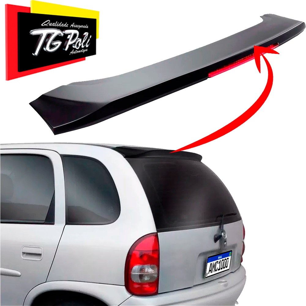 Aerofólio Original Tgp Corsa Hatch 94 a 01 Preto 30 Leds 4p | Shopee Brasil