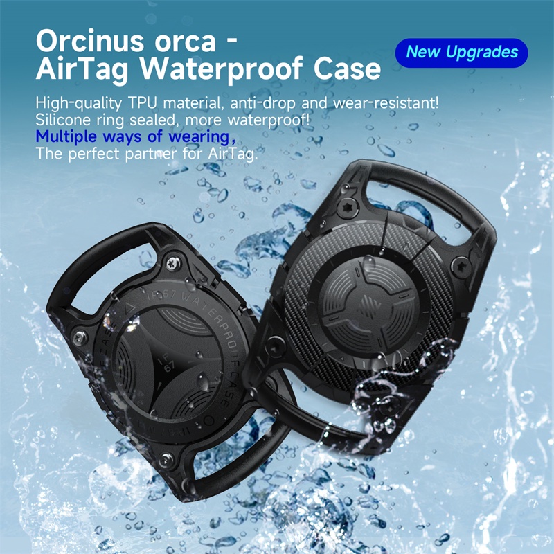 【 konouyo 】 360 Estojo Militar anti-Queda Com Tudo Incluído Para AirTag Capa Protetora De Manga À Prova D'água Animais De Estimação Airtags