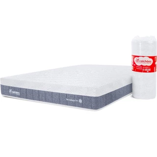 Colchão Casal Premium Firme Alto Frescor e Pillow de Espuma NASA - Tecnologia ICE - BF Colchões