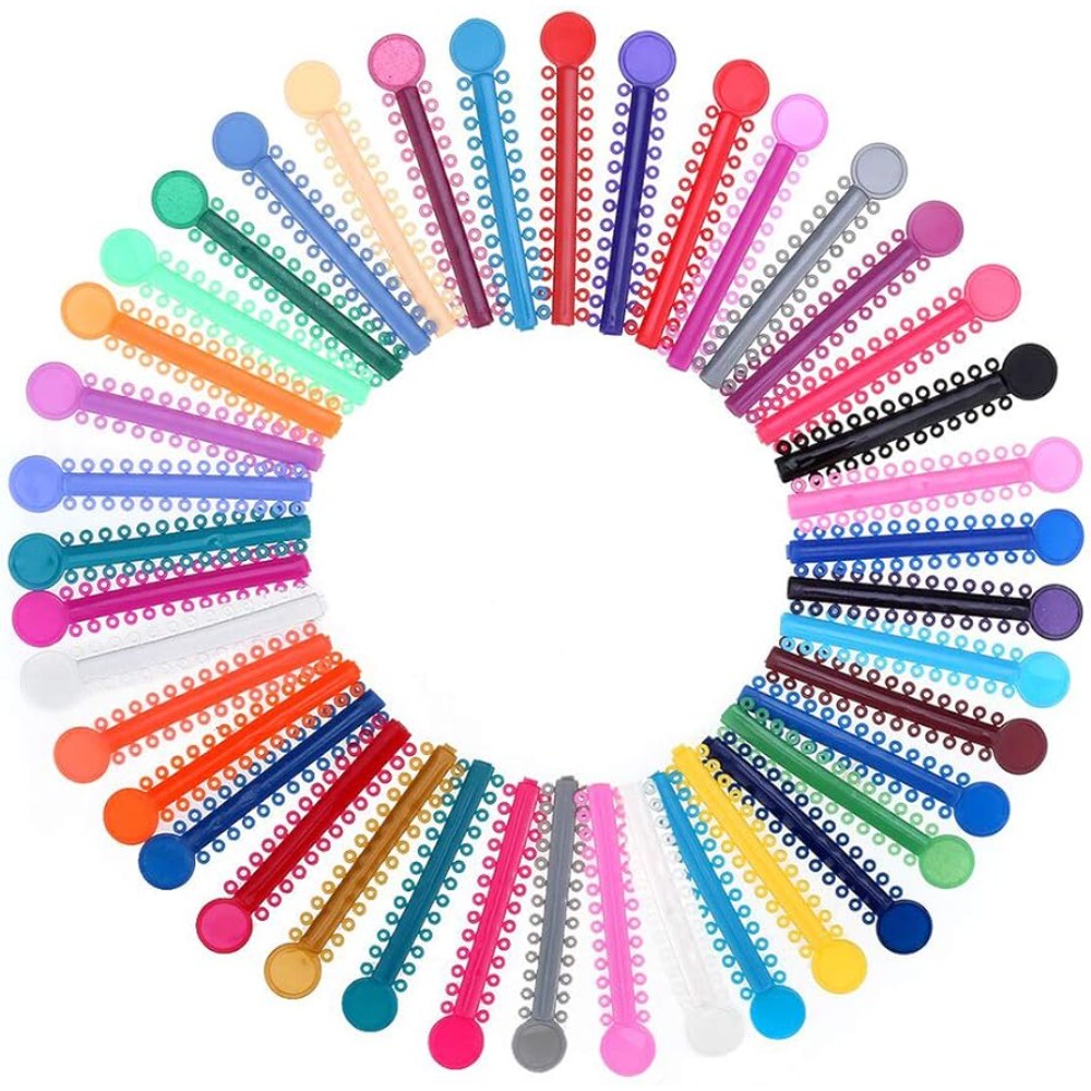 1040 Pc De Múltiplas Cores Ligação Ortodôntica Elastica De Borracha
