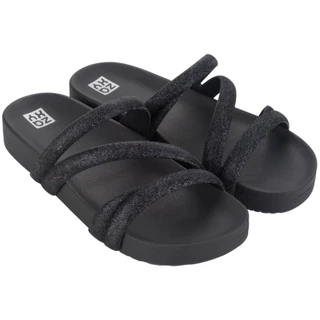 Sandalia Zaxy Glitter Feminina Papete Brilho Tiras Slide Original