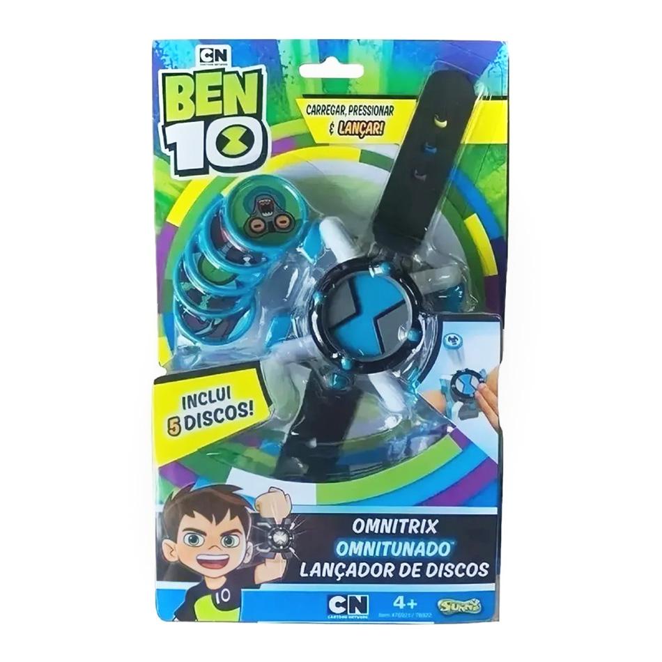 Relógio Ben10 Com 4 Aliens Emborrachados Relógio Omnitrix Com Luz