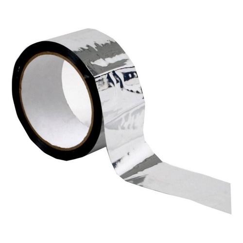 Fita Adesiva Prata Aluminizada Para Acabamento