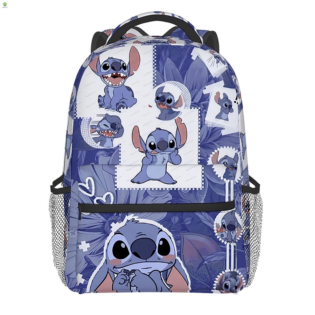 Mochila Infantil Feminina Lilo & Stitch Juvenil Costas Preta - Chic Outlet  - Economize com estilo!