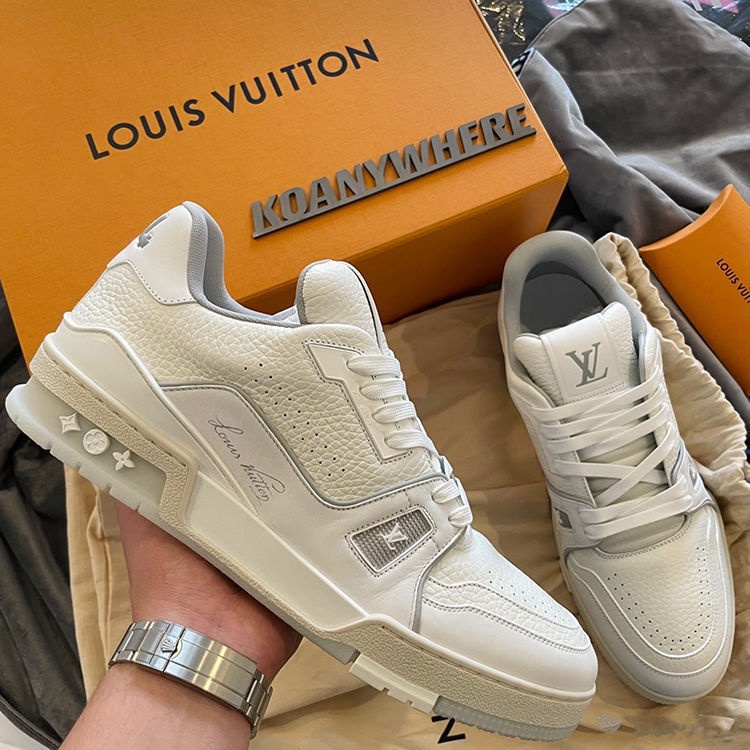 Louis Vuitton LV 21 Novos Tênis Masculinos De Skate De Ponta Baixa Black/White