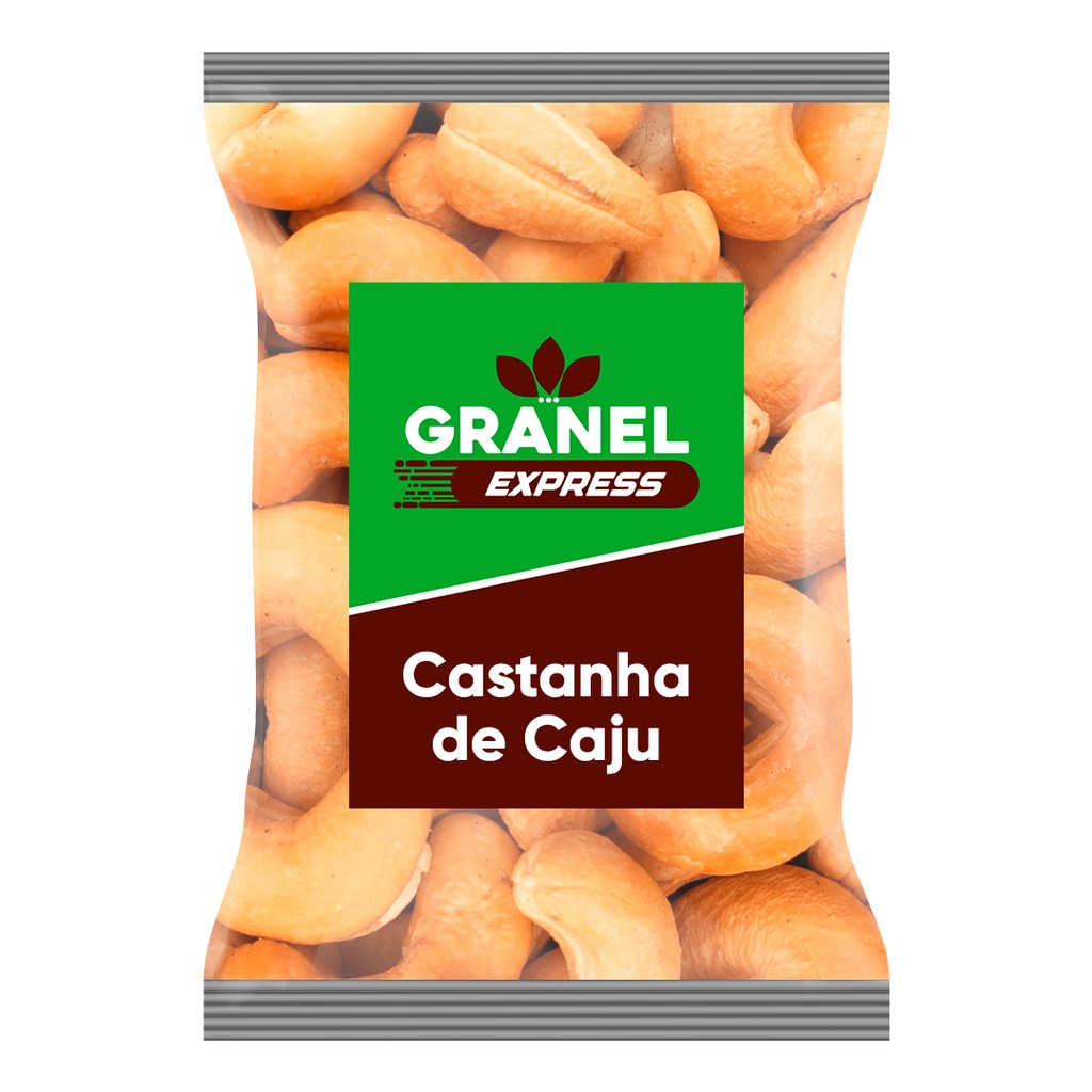 Castanha de Caju 1Kg Torrada em Banda/Pedaços Com ou Sem Sal