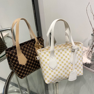 2023 Bolsa Feminina Nova Textura Versátil Saco De Grande Capacidade Um Ombro Retro Impressão Corpo Cruzado Portátil Atacado
